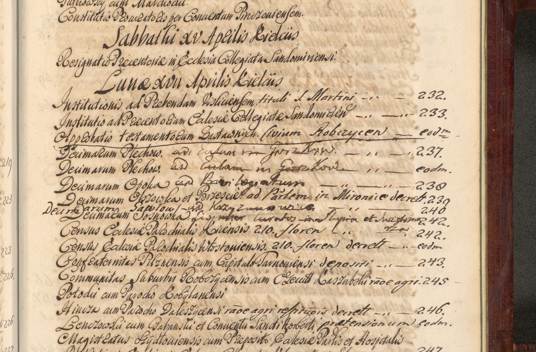 Zdjęcie nr 1442 dla obiektu archiwalnego: Acta actorum episcopalium R. D. Andreae Trzebicki, episcopi Cracoviensis et ducis Severiae de 1679. Volumen VIII