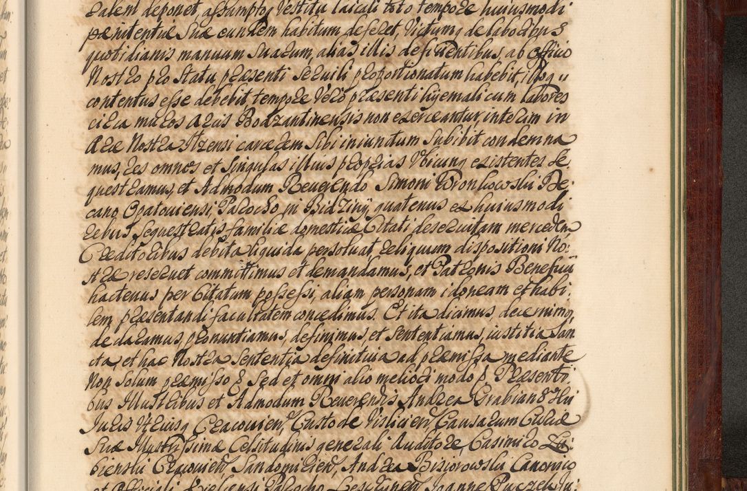 Zdjęcie nr 1420 dla obiektu archiwalnego: Acta actorum episcopalium R. D. Andreae Trzebicki, episcopi Cracoviensis et ducis Severiae de 1679. Volumen VIII