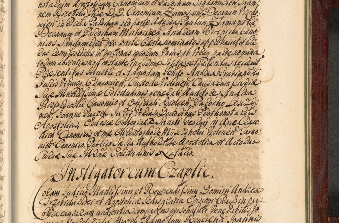 Zdjęcie nr 1414 dla obiektu archiwalnego: Acta actorum episcopalium R. D. Andreae Trzebicki, episcopi Cracoviensis et ducis Severiae de 1679. Volumen VIII