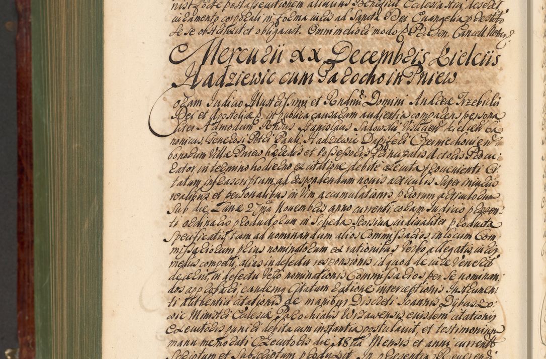Zdjęcie nr 1413 dla obiektu archiwalnego: Acta actorum episcopalium R. D. Andreae Trzebicki, episcopi Cracoviensis et ducis Severiae de 1679. Volumen VIII