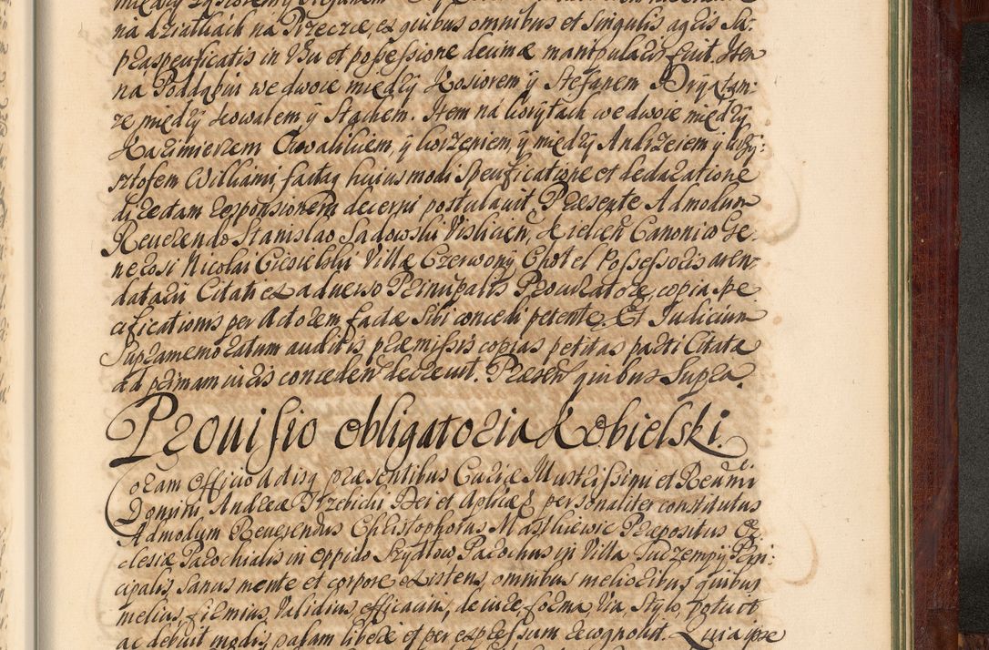 Zdjęcie nr 1412 dla obiektu archiwalnego: Acta actorum episcopalium R. D. Andreae Trzebicki, episcopi Cracoviensis et ducis Severiae de 1679. Volumen VIII