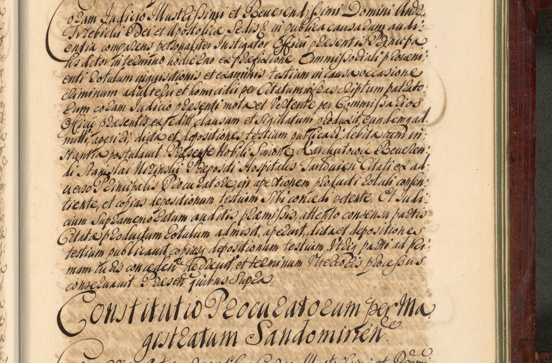 Zdjęcie nr 1408 dla obiektu archiwalnego: Acta actorum episcopalium R. D. Andreae Trzebicki, episcopi Cracoviensis et ducis Severiae de 1679. Volumen VIII