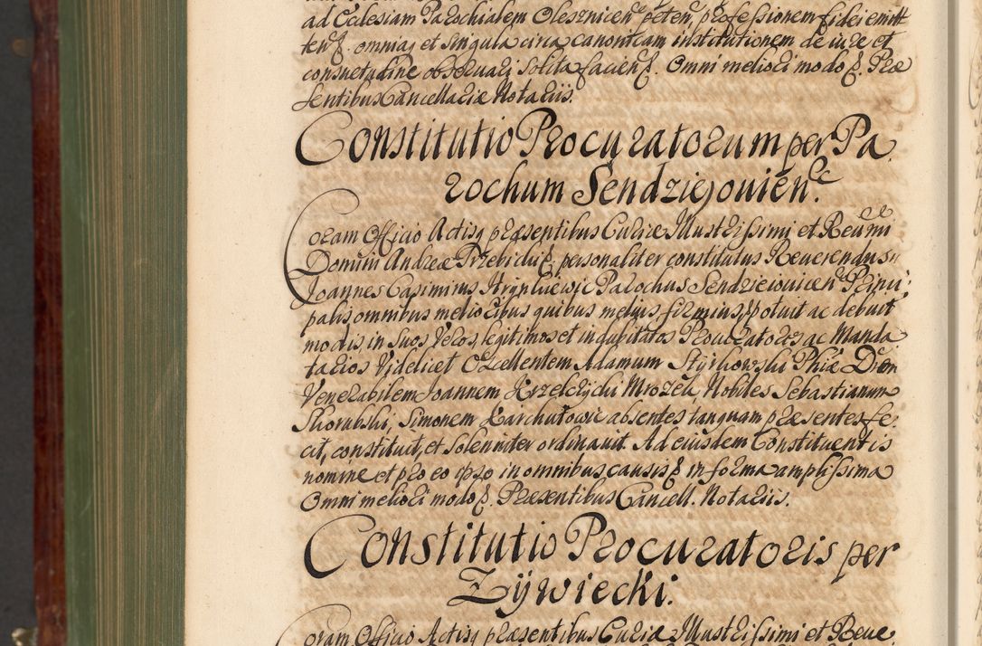 Zdjęcie nr 1403 dla obiektu archiwalnego: Acta actorum episcopalium R. D. Andreae Trzebicki, episcopi Cracoviensis et ducis Severiae de 1679. Volumen VIII