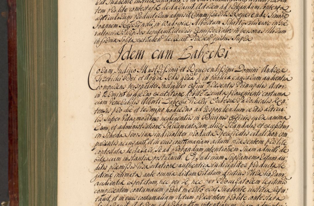 Zdjęcie nr 1401 dla obiektu archiwalnego: Acta actorum episcopalium R. D. Andreae Trzebicki, episcopi Cracoviensis et ducis Severiae de 1679. Volumen VIII