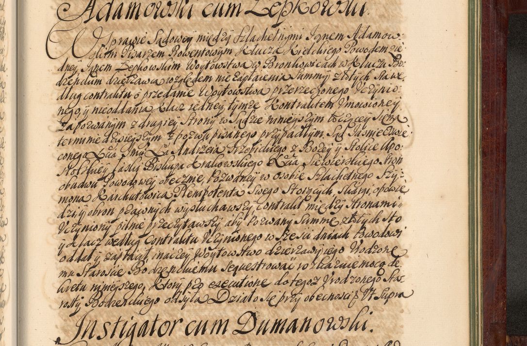 Zdjęcie nr 1400 dla obiektu archiwalnego: Acta actorum episcopalium R. D. Andreae Trzebicki, episcopi Cracoviensis et ducis Severiae de 1679. Volumen VIII