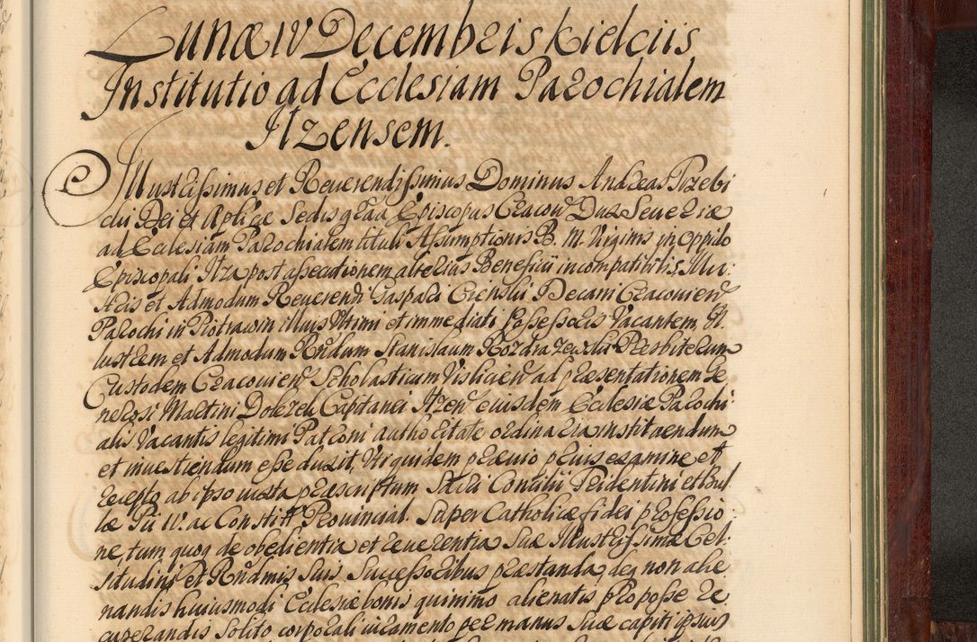 Zdjęcie nr 1396 dla obiektu archiwalnego: Acta actorum episcopalium R. D. Andreae Trzebicki, episcopi Cracoviensis et ducis Severiae de 1679. Volumen VIII