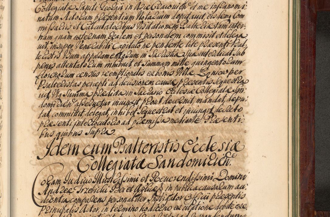 Zdjęcie nr 1390 dla obiektu archiwalnego: Acta actorum episcopalium R. D. Andreae Trzebicki, episcopi Cracoviensis et ducis Severiae de 1679. Volumen VIII