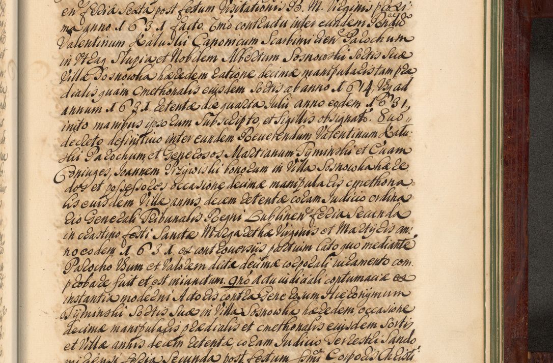Zdjęcie nr 1386 dla obiektu archiwalnego: Acta actorum episcopalium R. D. Andreae Trzebicki, episcopi Cracoviensis et ducis Severiae de 1679. Volumen VIII