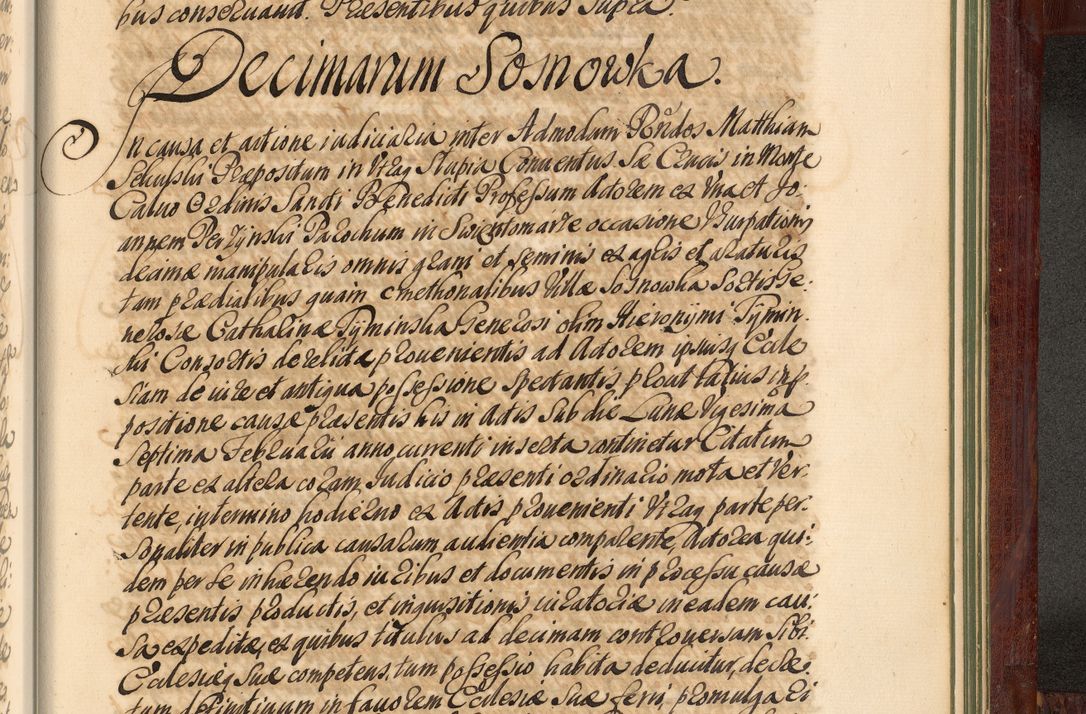 Zdjęcie nr 1384 dla obiektu archiwalnego: Acta actorum episcopalium R. D. Andreae Trzebicki, episcopi Cracoviensis et ducis Severiae de 1679. Volumen VIII