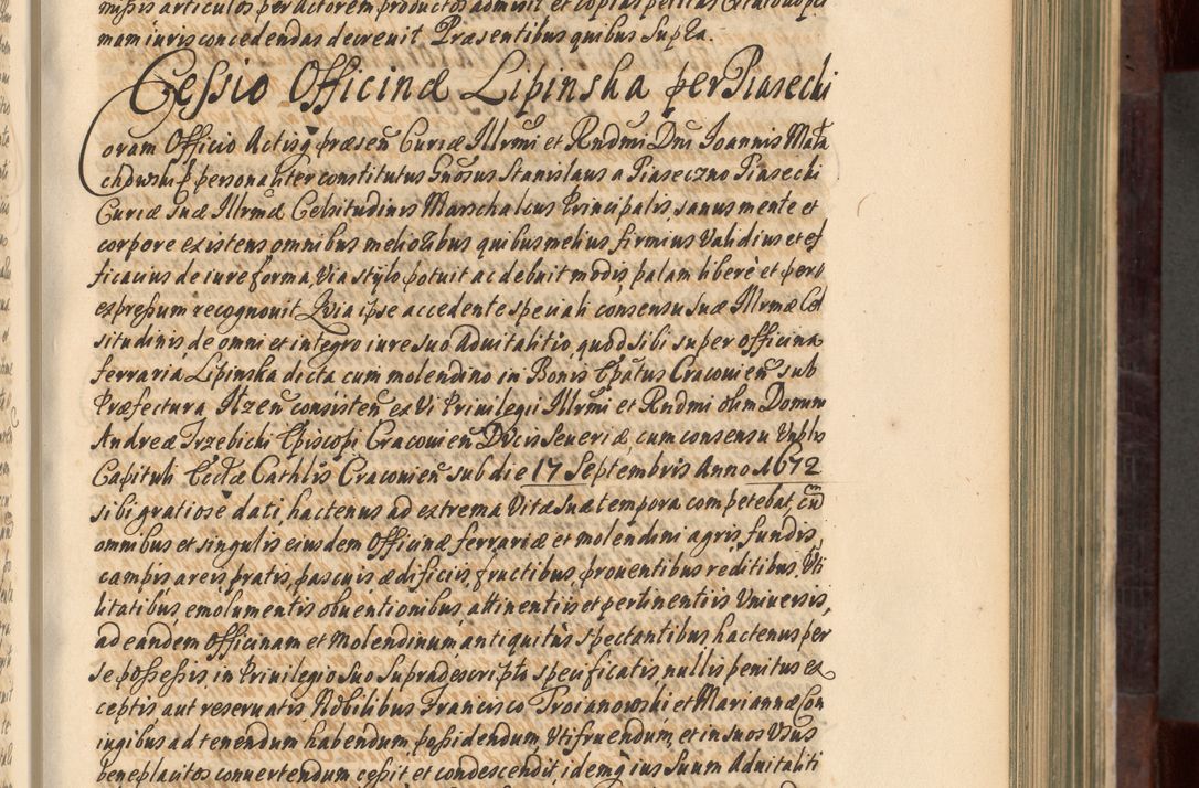 Zdjęcie nr 176 dla obiektu archiwalnego: Acta actorum episscopalium R. D. Joannis Małachowski, episcopi Cracoviensis a die 20 Augusti anni 1681 et 1682 acticatorum. Volumen I