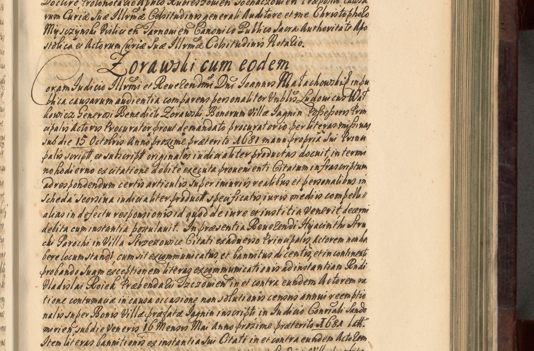 Zdjęcie nr 174 dla obiektu archiwalnego: Acta actorum episscopalium R. D. Joannis Małachowski, episcopi Cracoviensis a die 20 Augusti anni 1681 et 1682 acticatorum. Volumen I