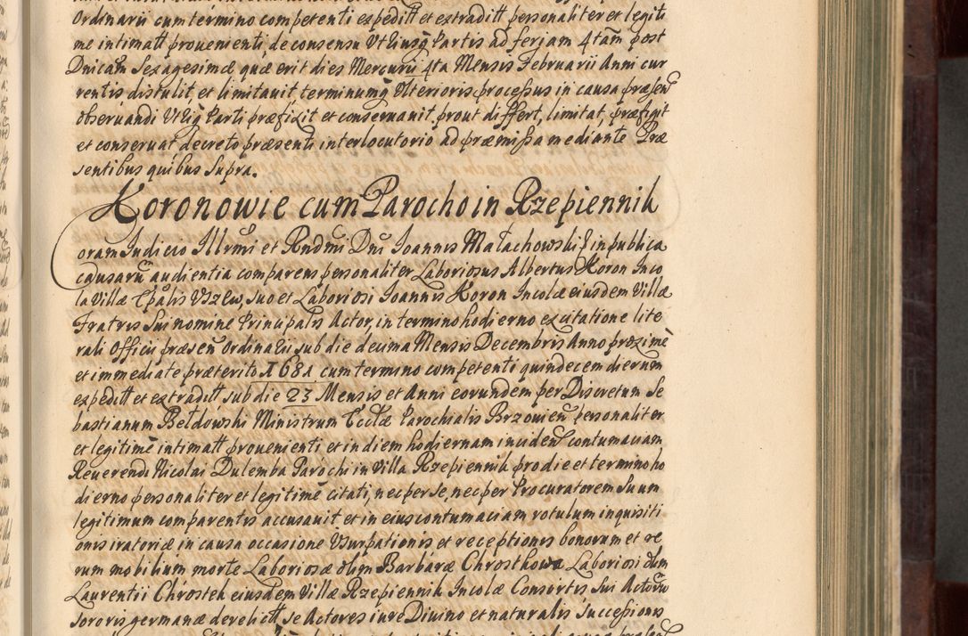 Zdjęcie nr 168 dla obiektu archiwalnego: Acta actorum episscopalium R. D. Joannis Małachowski, episcopi Cracoviensis a die 20 Augusti anni 1681 et 1682 acticatorum. Volumen I