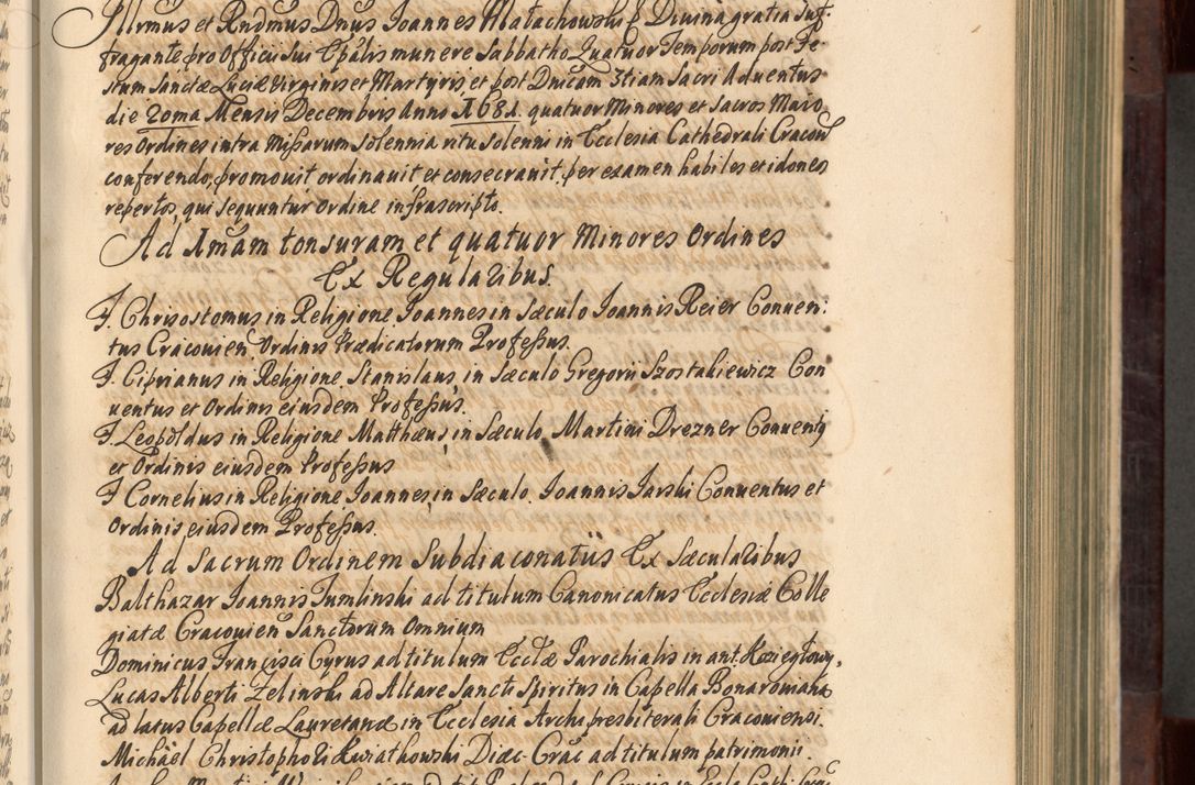 Zdjęcie nr 144 dla obiektu archiwalnego: Acta actorum episscopalium R. D. Joannis Małachowski, episcopi Cracoviensis a die 20 Augusti anni 1681 et 1682 acticatorum. Volumen I
