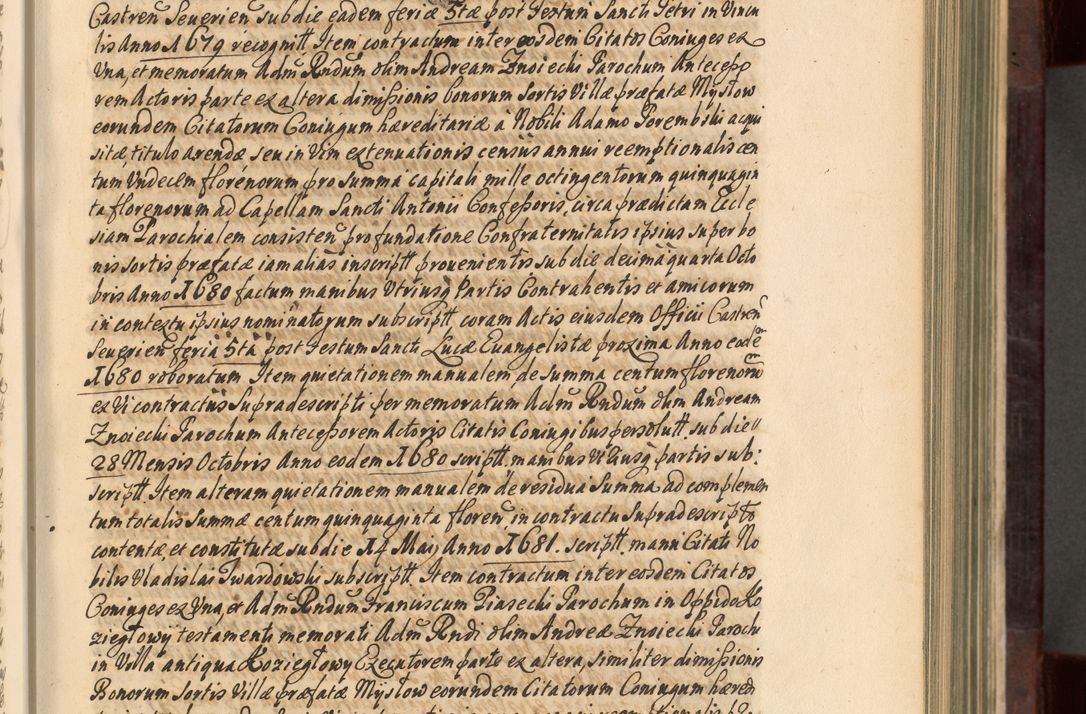 Zdjęcie nr 112 dla obiektu archiwalnego: Acta actorum episscopalium R. D. Joannis Małachowski, episcopi Cracoviensis a die 20 Augusti anni 1681 et 1682 acticatorum. Volumen I