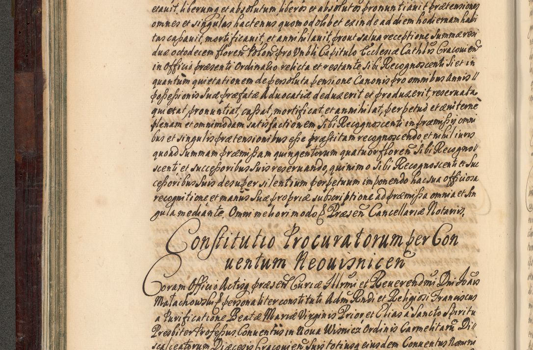 Zdjęcie nr 99 dla obiektu archiwalnego: Acta actorum episscopalium R. D. Joannis Małachowski, episcopi Cracoviensis a die 20 Augusti anni 1681 et 1682 acticatorum. Volumen I