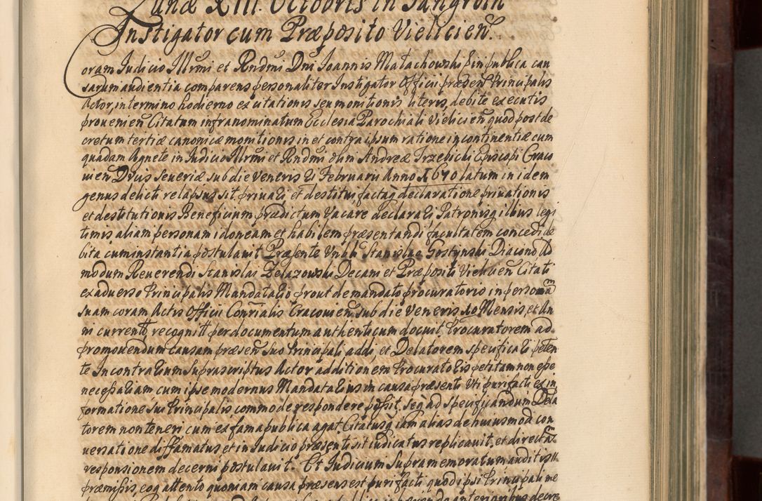 Zdjęcie nr 56 dla obiektu archiwalnego: Acta actorum episscopalium R. D. Joannis Małachowski, episcopi Cracoviensis a die 20 Augusti anni 1681 et 1682 acticatorum. Volumen I