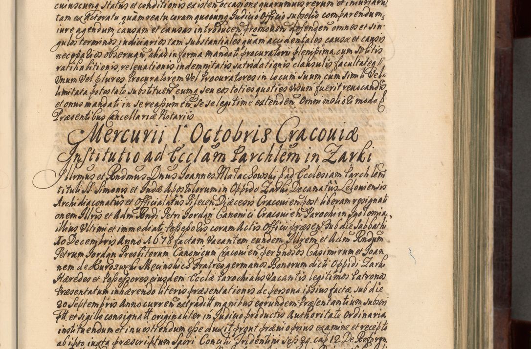 Zdjęcie nr 40 dla obiektu archiwalnego: Acta actorum episscopalium R. D. Joannis Małachowski, episcopi Cracoviensis a die 20 Augusti anni 1681 et 1682 acticatorum. Volumen I
