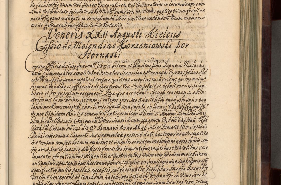 Zdjęcie nr 14 dla obiektu archiwalnego: Acta actorum episscopalium R. D. Joannis Małachowski, episcopi Cracoviensis a die 20 Augusti anni 1681 et 1682 acticatorum. Volumen I