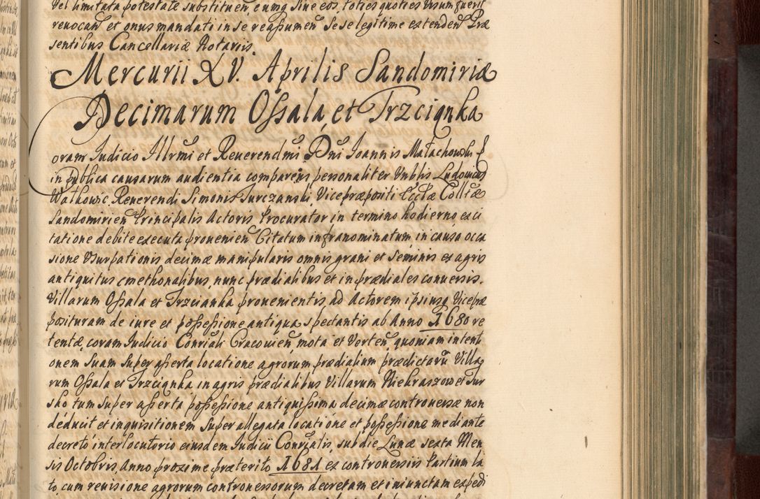 Zdjęcie nr 376 dla obiektu archiwalnego: Acta actorum episscopalium R. D. Joannis Małachowski, episcopi Cracoviensis a die 20 Augusti anni 1681 et 1682 acticatorum. Volumen I
