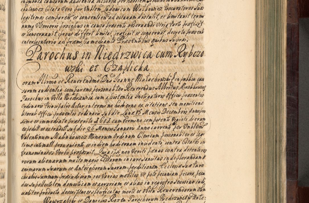 Zdjęcie nr 294 dla obiektu archiwalnego: Acta actorum episscopalium R. D. Joannis Małachowski, episcopi Cracoviensis a die 20 Augusti anni 1681 et 1682 acticatorum. Volumen I