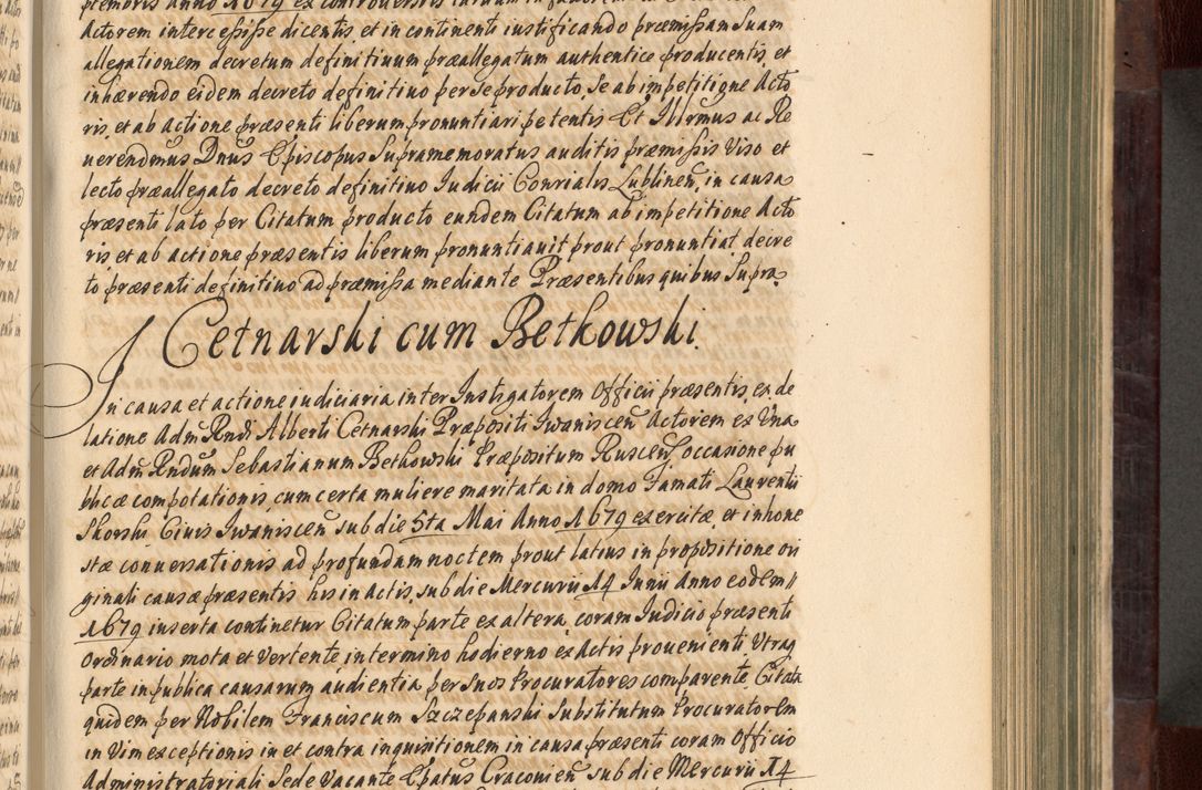 Zdjęcie nr 296 dla obiektu archiwalnego: Acta actorum episscopalium R. D. Joannis Małachowski, episcopi Cracoviensis a die 20 Augusti anni 1681 et 1682 acticatorum. Volumen I