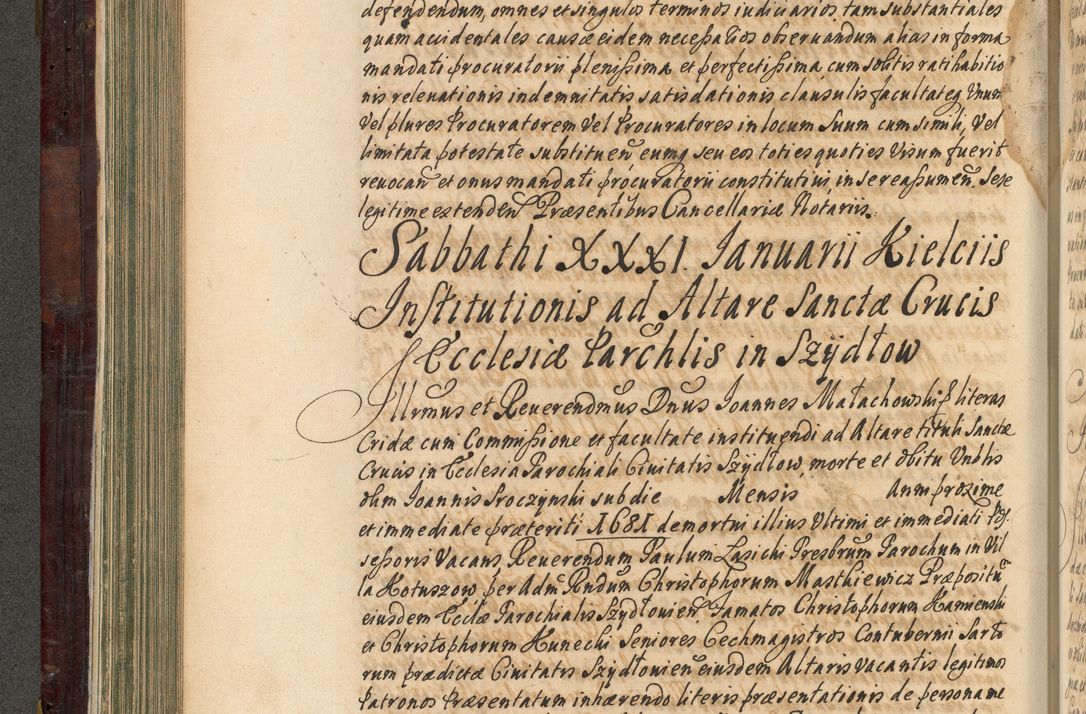 Zdjęcie nr 273 dla obiektu archiwalnego: Acta actorum episscopalium R. D. Joannis Małachowski, episcopi Cracoviensis a die 20 Augusti anni 1681 et 1682 acticatorum. Volumen I