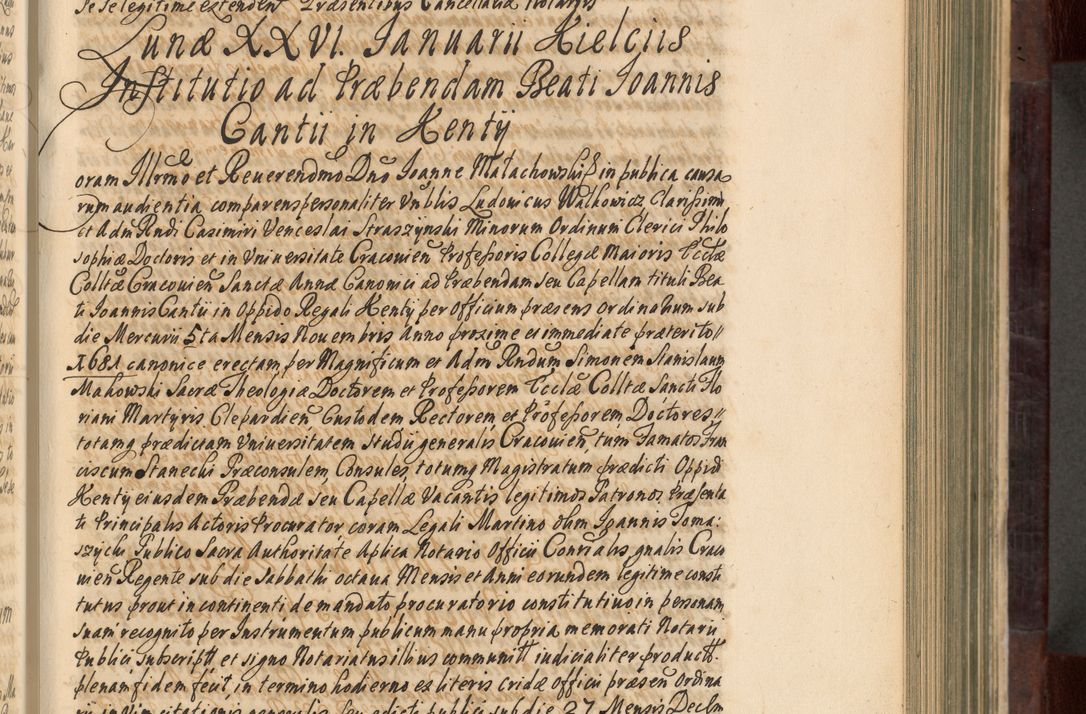 Zdjęcie nr 252 dla obiektu archiwalnego: Acta actorum episscopalium R. D. Joannis Małachowski, episcopi Cracoviensis a die 20 Augusti anni 1681 et 1682 acticatorum. Volumen I