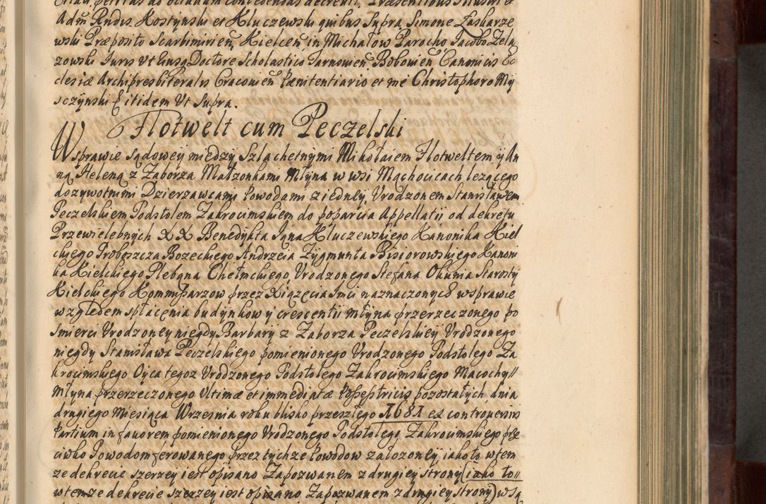 Zdjęcie nr 218 dla obiektu archiwalnego: Acta actorum episscopalium R. D. Joannis Małachowski, episcopi Cracoviensis a die 20 Augusti anni 1681 et 1682 acticatorum. Volumen I