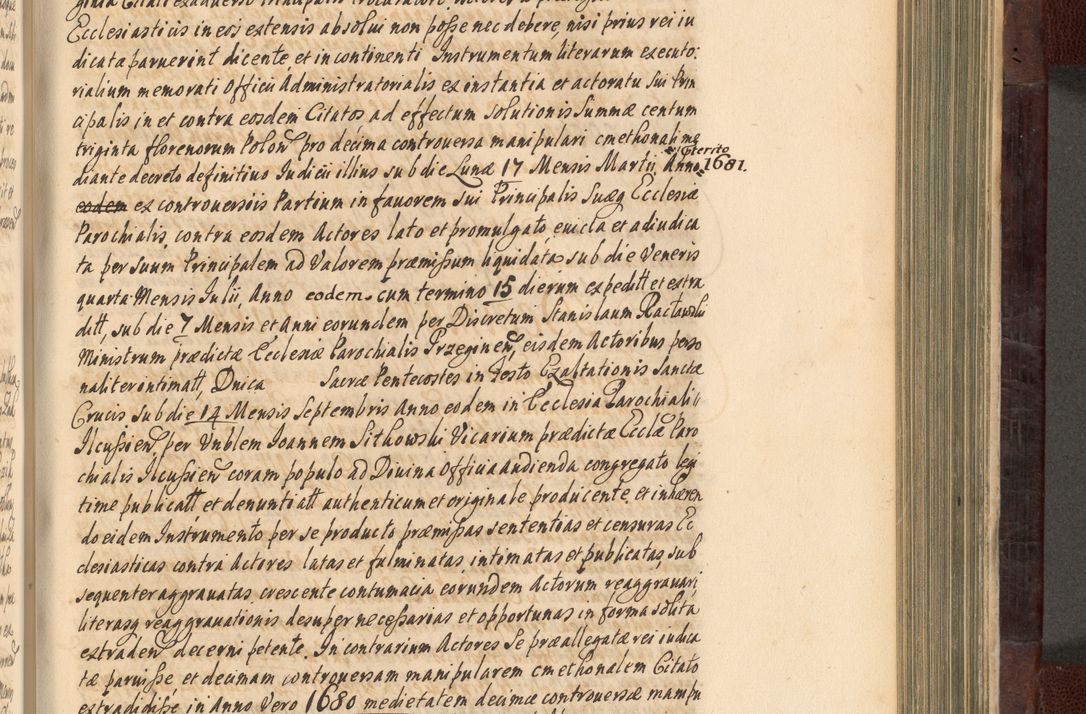Zdjęcie nr 560 dla obiektu archiwalnego: Acta actorum episscopalium R. D. Joannis Małachowski, episcopi Cracoviensis a die 20 Augusti anni 1681 et 1682 acticatorum. Volumen I