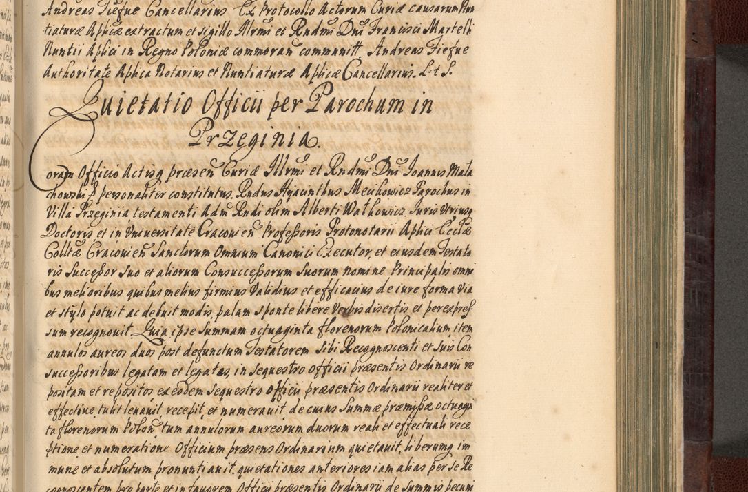 Zdjęcie nr 548 dla obiektu archiwalnego: Acta actorum episscopalium R. D. Joannis Małachowski, episcopi Cracoviensis a die 20 Augusti anni 1681 et 1682 acticatorum. Volumen I