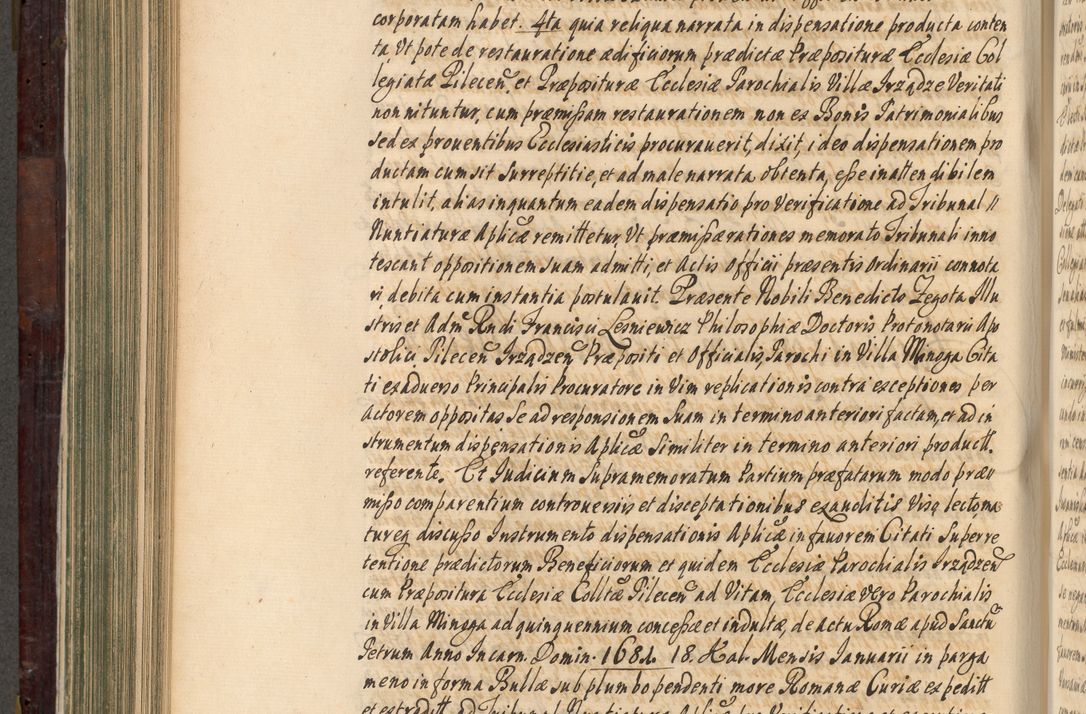 Zdjęcie nr 539 dla obiektu archiwalnego: Acta actorum episscopalium R. D. Joannis Małachowski, episcopi Cracoviensis a die 20 Augusti anni 1681 et 1682 acticatorum. Volumen I