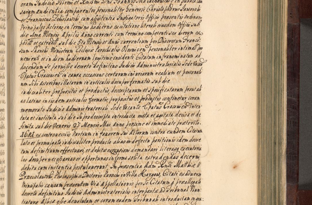 Zdjęcie nr 534 dla obiektu archiwalnego: Acta actorum episscopalium R. D. Joannis Małachowski, episcopi Cracoviensis a die 20 Augusti anni 1681 et 1682 acticatorum. Volumen I