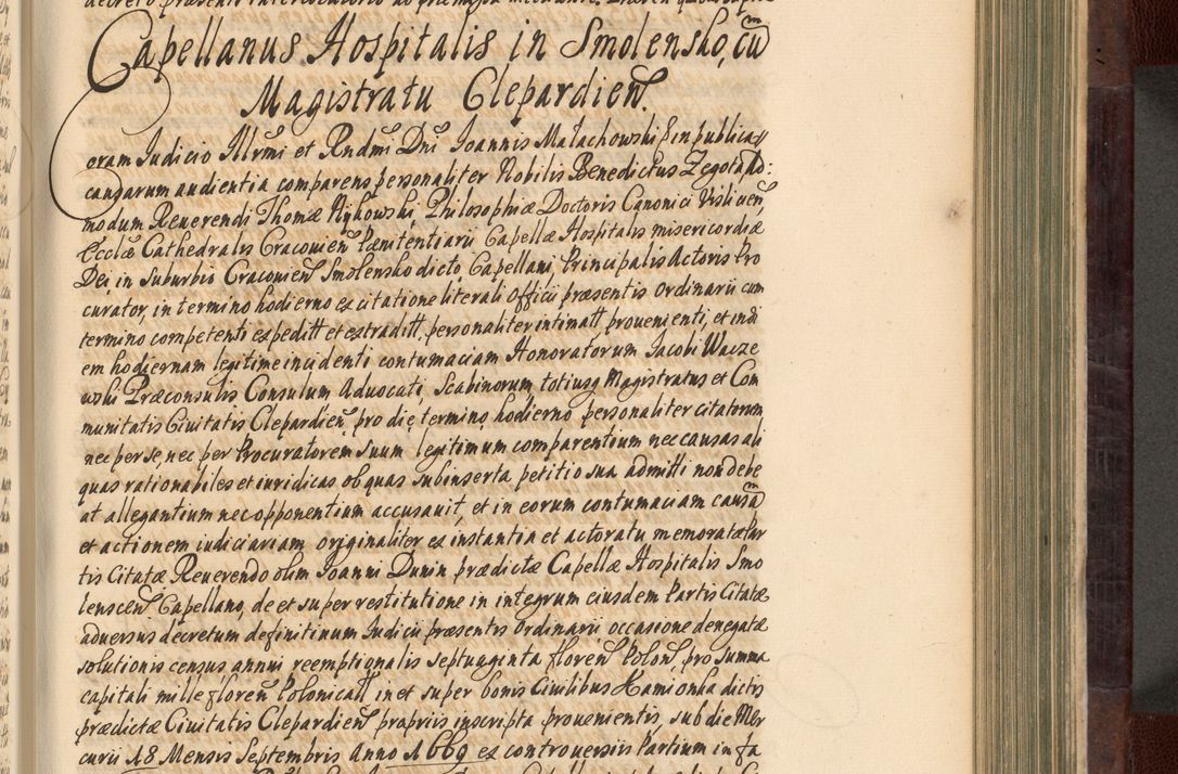 Zdjęcie nr 498 dla obiektu archiwalnego: Acta actorum episscopalium R. D. Joannis Małachowski, episcopi Cracoviensis a die 20 Augusti anni 1681 et 1682 acticatorum. Volumen I