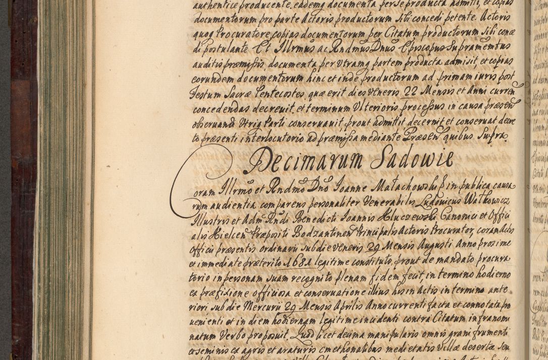 Zdjęcie nr 451 dla obiektu archiwalnego: Acta actorum episscopalium R. D. Joannis Małachowski, episcopi Cracoviensis a die 20 Augusti anni 1681 et 1682 acticatorum. Volumen I