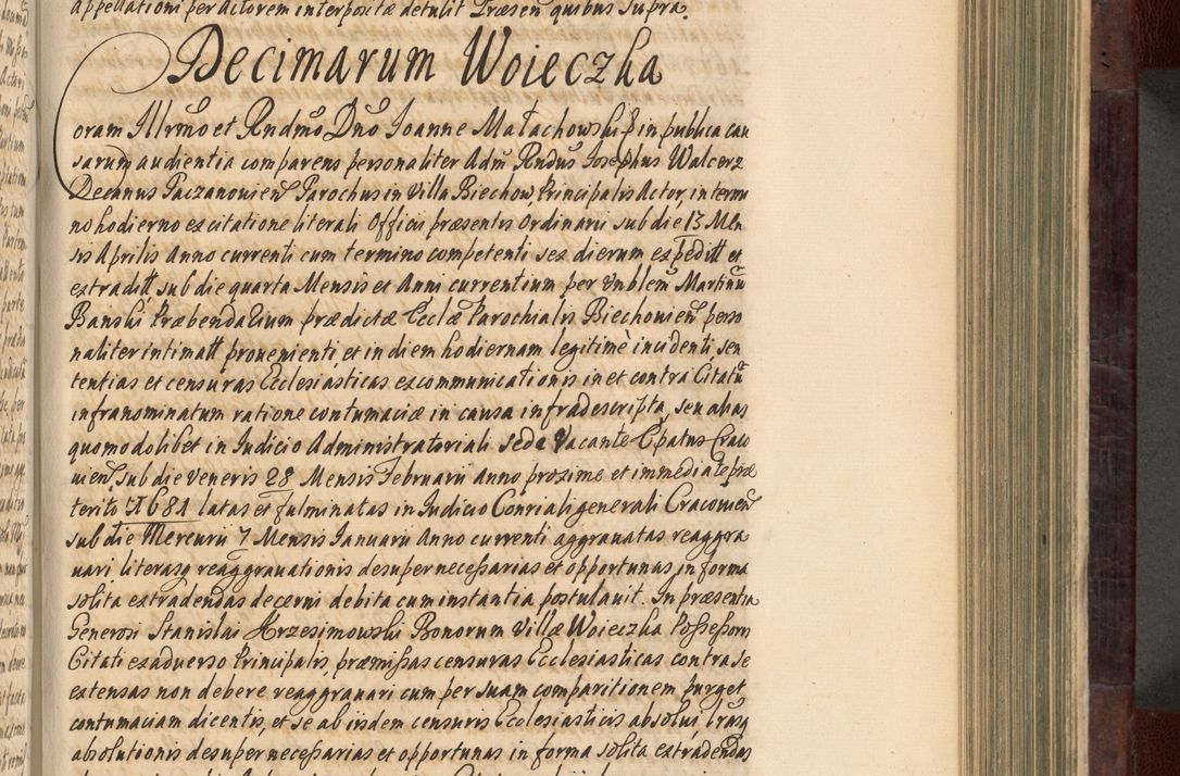 Zdjęcie nr 446 dla obiektu archiwalnego: Acta actorum episscopalium R. D. Joannis Małachowski, episcopi Cracoviensis a die 20 Augusti anni 1681 et 1682 acticatorum. Volumen I