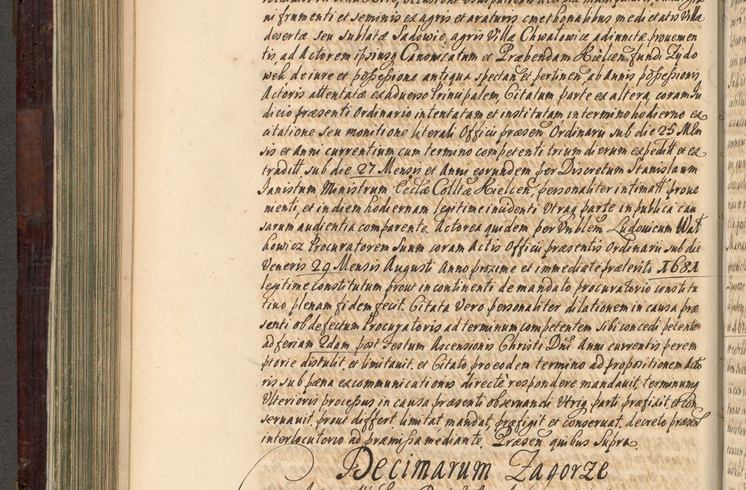 Zdjęcie nr 425 dla obiektu archiwalnego: Acta actorum episscopalium R. D. Joannis Małachowski, episcopi Cracoviensis a die 20 Augusti anni 1681 et 1682 acticatorum. Volumen I