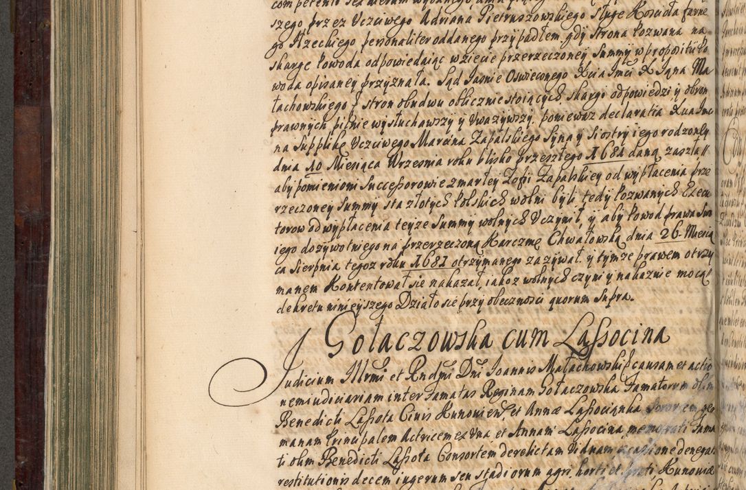 Zdjęcie nr 413 dla obiektu archiwalnego: Acta actorum episscopalium R. D. Joannis Małachowski, episcopi Cracoviensis a die 20 Augusti anni 1681 et 1682 acticatorum. Volumen I