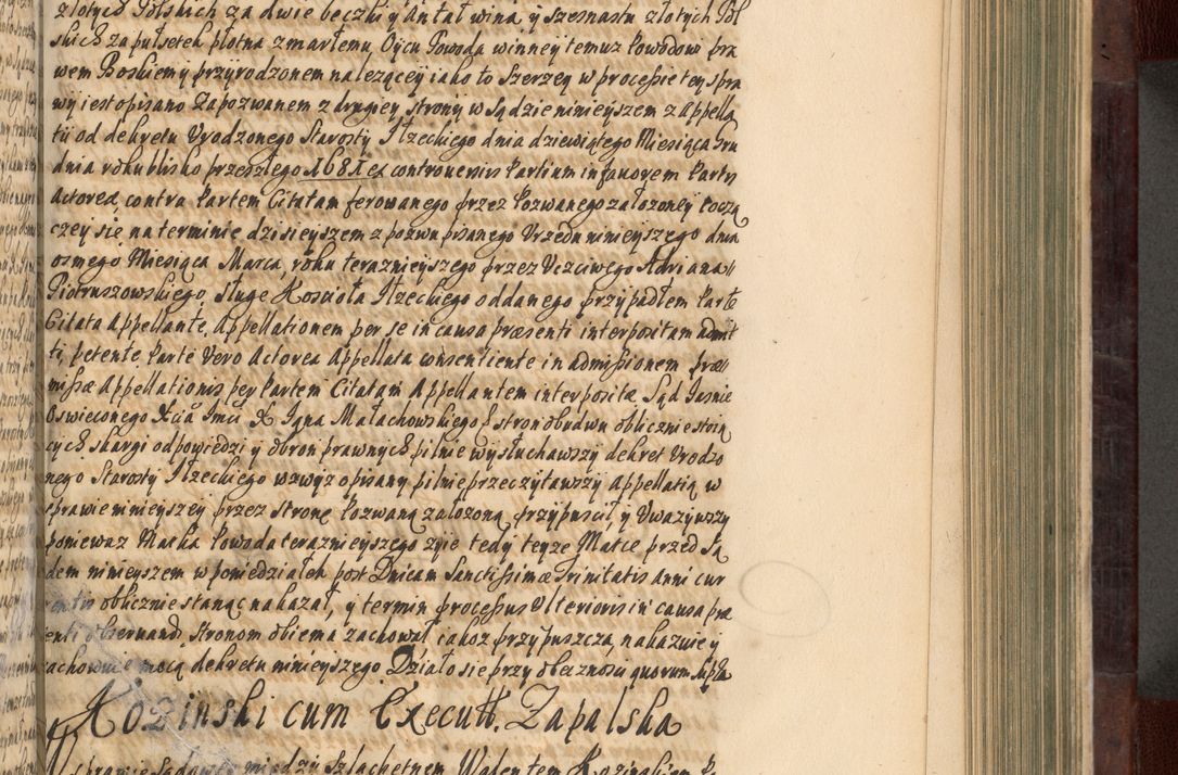 Zdjęcie nr 412 dla obiektu archiwalnego: Acta actorum episscopalium R. D. Joannis Małachowski, episcopi Cracoviensis a die 20 Augusti anni 1681 et 1682 acticatorum. Volumen I