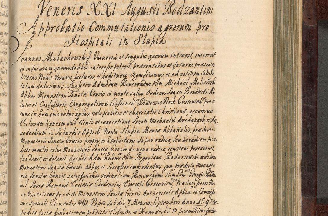 Zdjęcie nr 766 dla obiektu archiwalnego: Acta actorum episscopalium R. D. Joannis Małachowski, episcopi Cracoviensis a die 20 Augusti anni 1681 et 1682 acticatorum. Volumen I