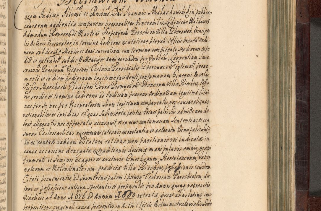 Zdjęcie nr 700 dla obiektu archiwalnego: Acta actorum episscopalium R. D. Joannis Małachowski, episcopi Cracoviensis a die 20 Augusti anni 1681 et 1682 acticatorum. Volumen I