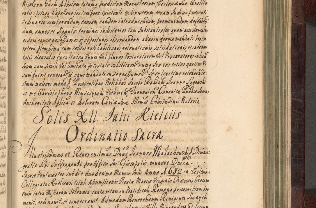 Zdjęcie nr 696 dla obiektu archiwalnego: Acta actorum episscopalium R. D. Joannis Małachowski, episcopi Cracoviensis a die 20 Augusti anni 1681 et 1682 acticatorum. Volumen I