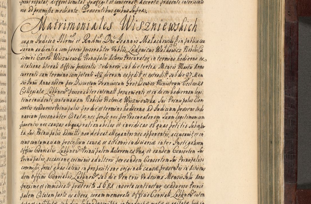 Zdjęcie nr 686 dla obiektu archiwalnego: Acta actorum episscopalium R. D. Joannis Małachowski, episcopi Cracoviensis a die 20 Augusti anni 1681 et 1682 acticatorum. Volumen I