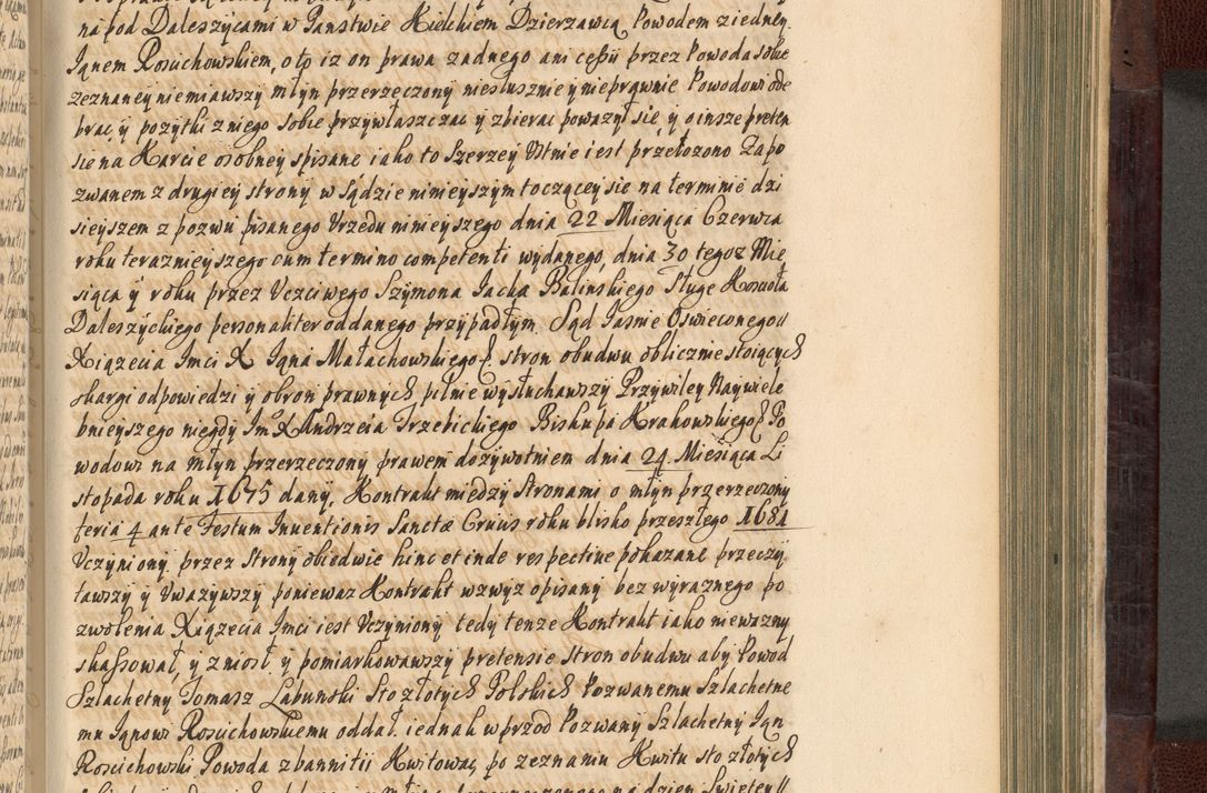Zdjęcie nr 674 dla obiektu archiwalnego: Acta actorum episscopalium R. D. Joannis Małachowski, episcopi Cracoviensis a die 20 Augusti anni 1681 et 1682 acticatorum. Volumen I