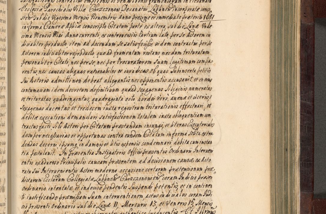 Zdjęcie nr 652 dla obiektu archiwalnego: Acta actorum episscopalium R. D. Joannis Małachowski, episcopi Cracoviensis a die 20 Augusti anni 1681 et 1682 acticatorum. Volumen I