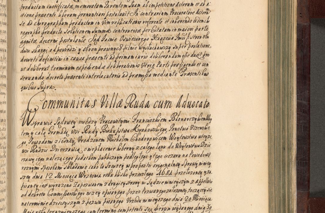 Zdjęcie nr 606 dla obiektu archiwalnego: Acta actorum episscopalium R. D. Joannis Małachowski, episcopi Cracoviensis a die 20 Augusti anni 1681 et 1682 acticatorum. Volumen I