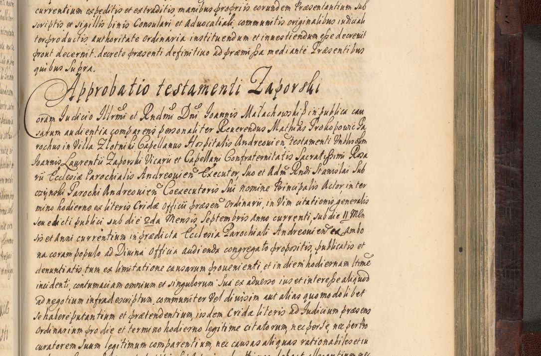Zdjęcie nr 890 dla obiektu archiwalnego: Acta actorum episscopalium R. D. Joannis Małachowski, episcopi Cracoviensis a die 20 Augusti anni 1681 et 1682 acticatorum. Volumen I