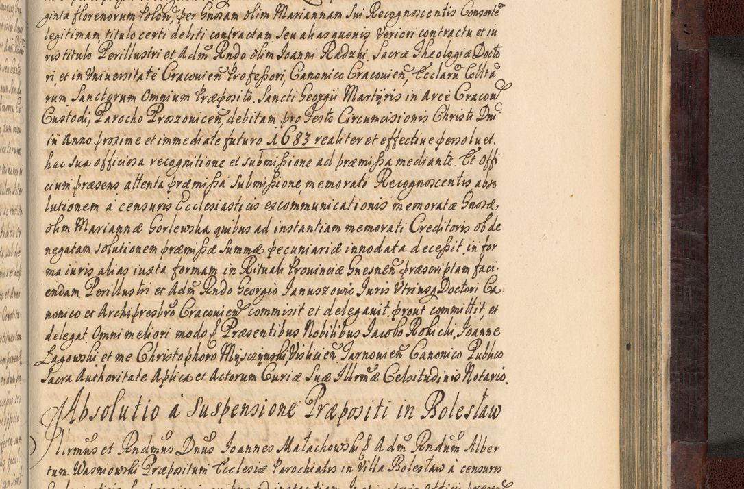 Zdjęcie nr 888 dla obiektu archiwalnego: Acta actorum episscopalium R. D. Joannis Małachowski, episcopi Cracoviensis a die 20 Augusti anni 1681 et 1682 acticatorum. Volumen I