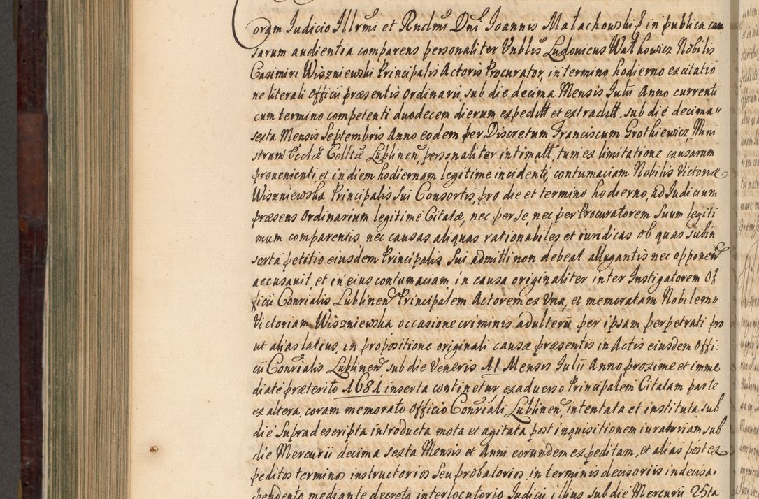 Zdjęcie nr 867 dla obiektu archiwalnego: Acta actorum episscopalium R. D. Joannis Małachowski, episcopi Cracoviensis a die 20 Augusti anni 1681 et 1682 acticatorum. Volumen I
