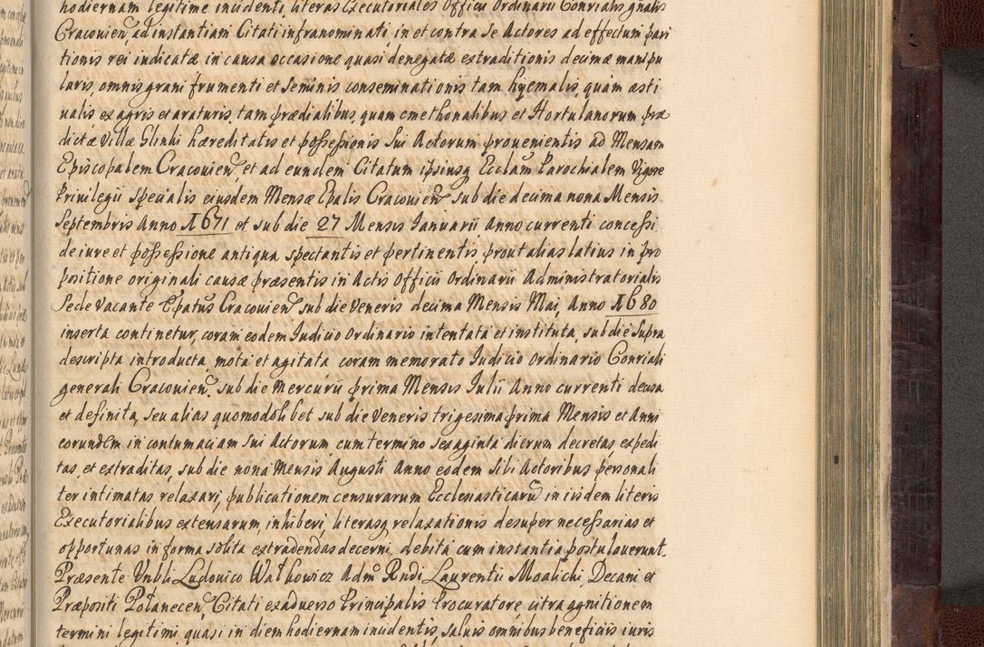 Zdjęcie nr 860 dla obiektu archiwalnego: Acta actorum episscopalium R. D. Joannis Małachowski, episcopi Cracoviensis a die 20 Augusti anni 1681 et 1682 acticatorum. Volumen I