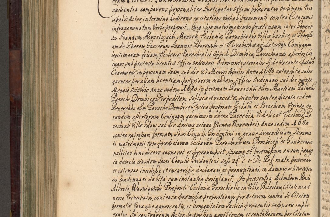 Zdjęcie nr 851 dla obiektu archiwalnego: Acta actorum episscopalium R. D. Joannis Małachowski, episcopi Cracoviensis a die 20 Augusti anni 1681 et 1682 acticatorum. Volumen I